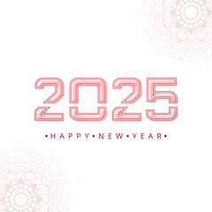 Elegant and beautiful new year 2025 card background