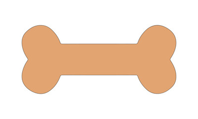Dog bone Art Vector illustration