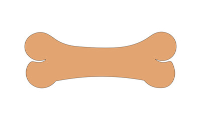 Dog bone Art Vector illustration