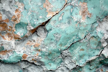 Obraz premium Background with concrete and cracks creating a rustic patina texture, ideal for industrial-themed designs