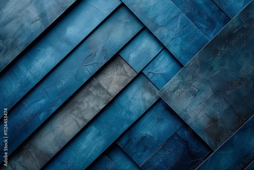 Poster the dark blue abstract background overlaps with the copy space. generative ai