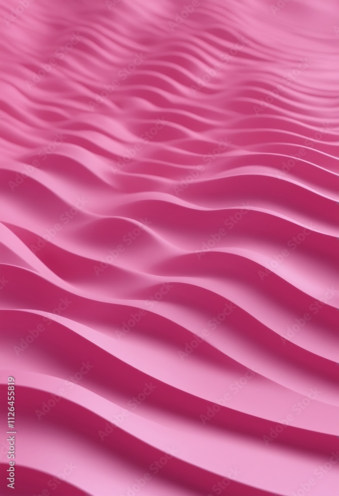Poster pink wave 3d abstract background