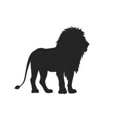 Majestic Lion Silhouette: A Dark and Powerful Image