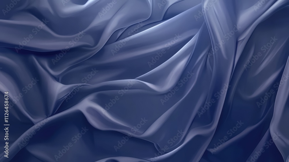 Poster elegant gray silk satin fabric draped as a smooth background texture for design and artistic use in 