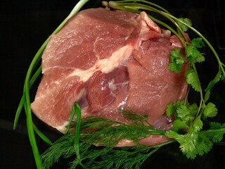 Raw meat ready to be cooked background