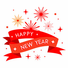 Happy New Year vector illustration