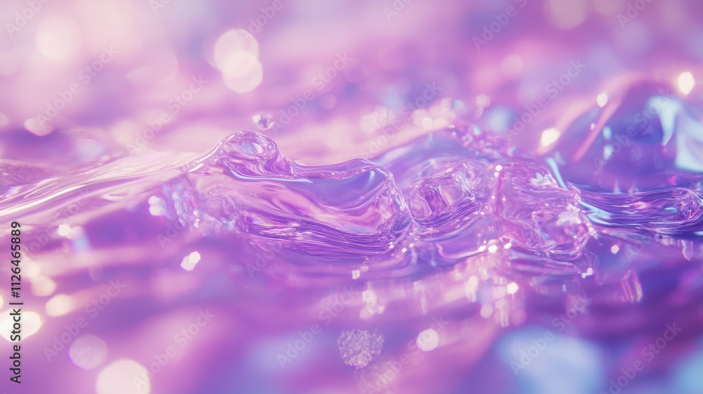 Poster a grainy iridescent holographic gradient background with psychedelic patterns, perfect for adding a 