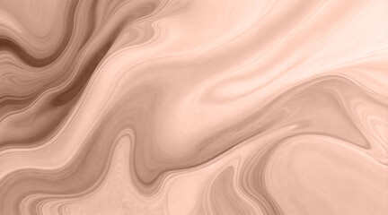 Obraz premium Soft Mocha Mousse and beige fluid background with flowing organic shapes