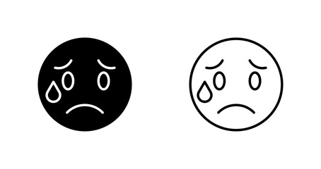 Crying Face Icon Design