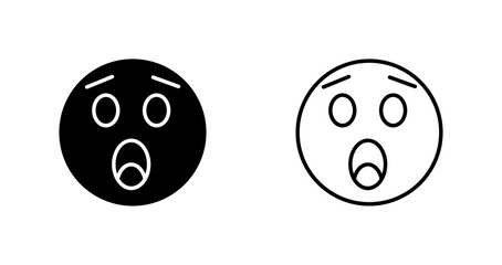 Astonished Face Icon Design