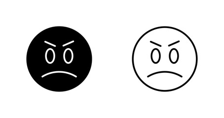 Angry Face Icon Design