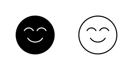 Smiling Face with Smiling Eyes Icon Design