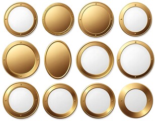 set of gold silver and bronze