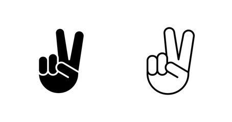 Victory Hand Icon Design