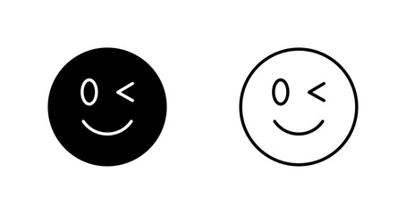 Winking Face Icon Design