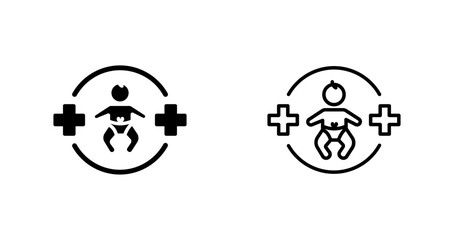 Pediatric Care Icon Design