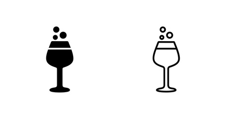 Wine Tumbler Icon Design