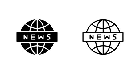 News Globe Icon Design