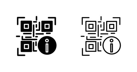 QR Code Information Icon Design