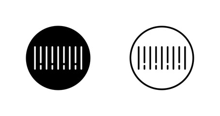 Barcode Sticker Icon Design