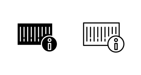 Barcode Product Info Icon Design