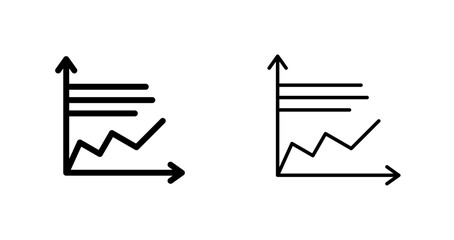 Line Graph Icon Design