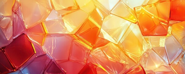 Abstract glass shape background