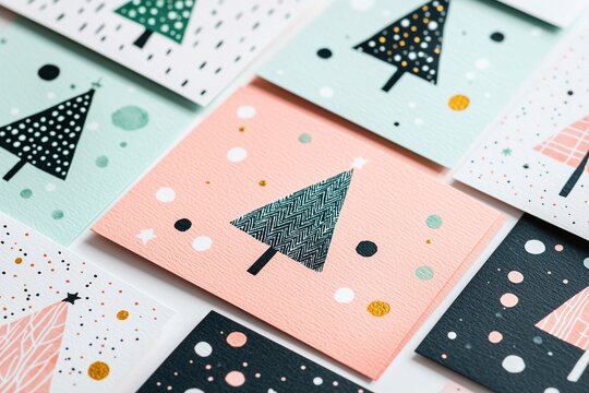 Weihnachtskarten / Gru&szlig;karten mit weihnachtlichen Motiven 