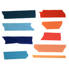 사실적인 마스킹 테이프 그래픽 디자인 요소