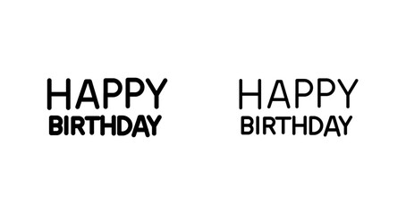 Happy Birthday Sign Icon Design