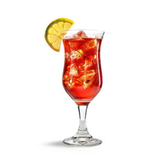 Refreshing Iced Tea Cocktail with Lemon Garnish: A Perfect Summer Drink