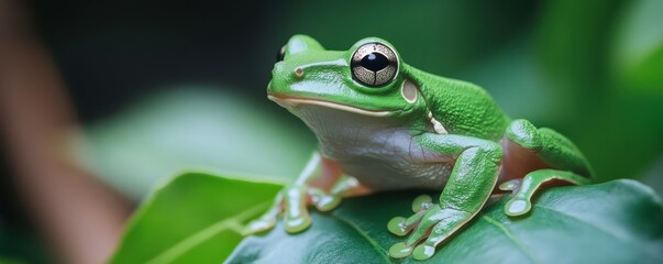 Naklejka premium Australian green tree frog