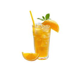 Fototapeta premium Refreshing Orange Cocktail: A Summer Drink Recipe