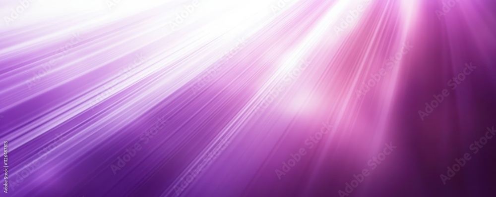 Poster abstract purple blurred background with a gradient light rays and shadows.