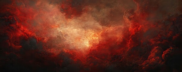 Abstract red sky, cloud texture, cinematic, dark fantasy, concept art