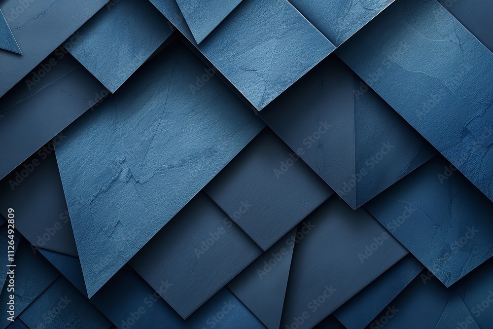 Poster the dark blue abstract background overlaps with the copy space. generative ai