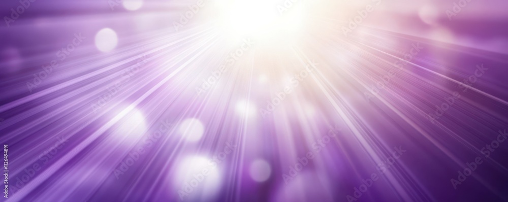 Poster abstract purple blurred background with a gradient light rays and shadows.