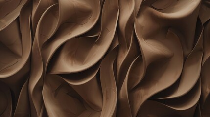 Fototapeta premium Abstract Brown Wave Texture: Elegant Swirls and Curves. Modern Background Design. Perfect for Wallpaper, Graphic Design, and Contemporary Art Projects.