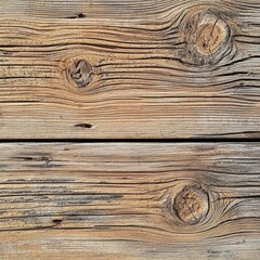 Naklejka premium Detailed Wooden Plank with Distinctive Knots and Natural Grains for Rustic Decor and Architecture