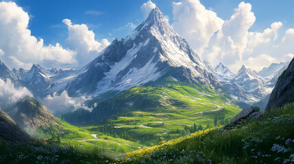 Fototapeta premium The majesty of mountains.