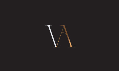 VA, AV , V , A , Abstract Letters Logo Monogram