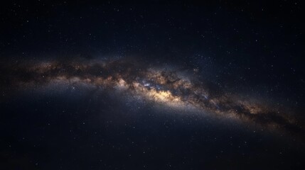 Naklejka premium Stunning cosmic galaxy with swirling nebula and bright stars