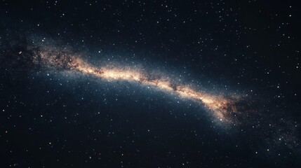 Fototapeta premium Stunning cosmic galaxy with swirling nebula and bright stars