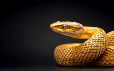 Fototapeta premium Golden snake theme business background