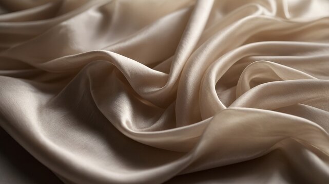Luxurious Drapes and Subtle Shimmers of Satin Fabric.
