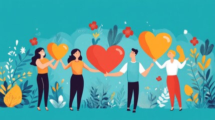 World Compliment Day. Stock illustration Banner Card Postcard