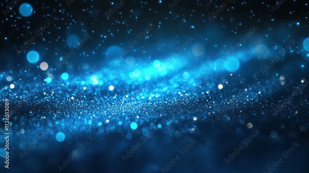 Poster blue gradient background grainy glowing blue light on dark backdrop noise texture effect banner head