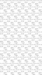 Seamless pattern with math formulas
