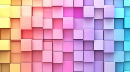 Vibrant Gradient Mosaic Abstract Colorful Background for Digital Design