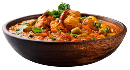 famous food Khameer in a wooden bowl isolated on top view transparent background png